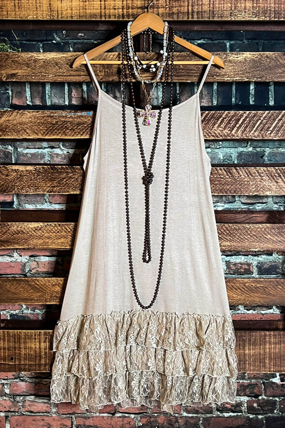 Only In My Heart Mocha Lace Camisole Slip Dress Extender Life is Chic Boutique Only In My Heart Mocha Lace Camisole Slip Dress Extender Life is Chic Boutique
