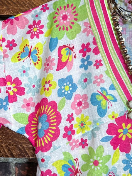 PARADISE BLOOM DRESS IN FLORAL MULTI- COLOR-------SALE