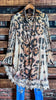 RADIANT CHARM LEOPARD PRINT LACE  DRESS TUNIC