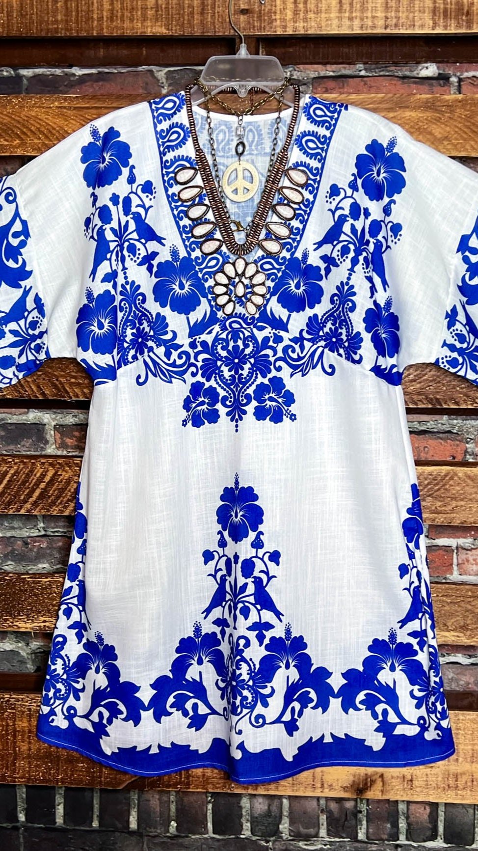 6-18 Size - Indigo Spirit Floral Tunic --------Sale