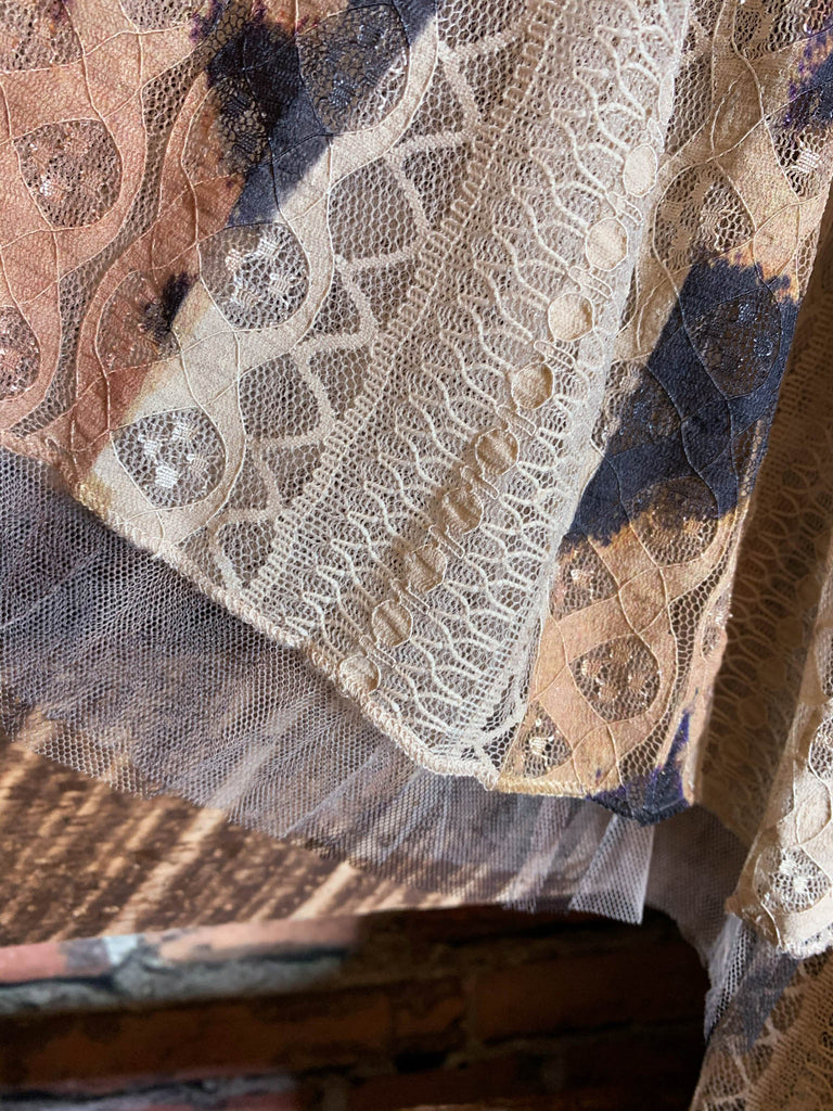 BEYOND BEAUTY LACE KIMONO IN TAUPE & LEOPARD PRINT