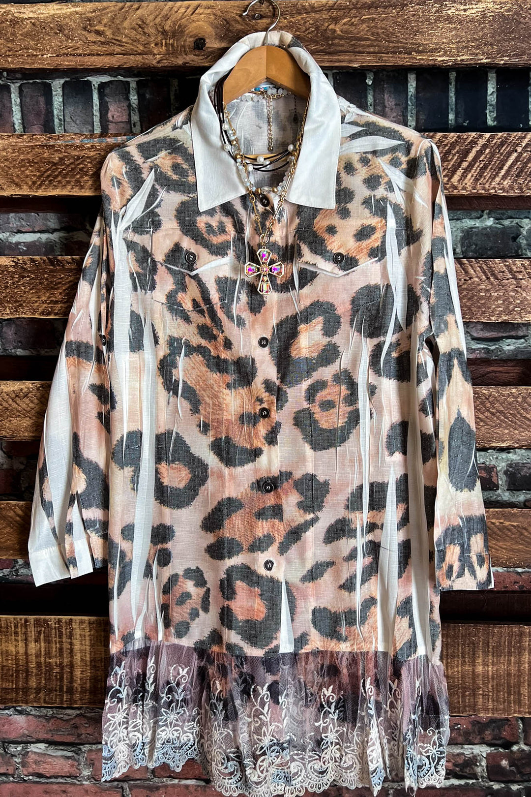 ETERNALLY PERFECT FAB SHIRT JACKET LEOPARD