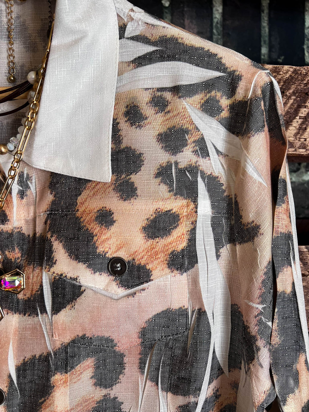 ETERNALLY PERFECT FAB SHIRT JACKET LEOPARD