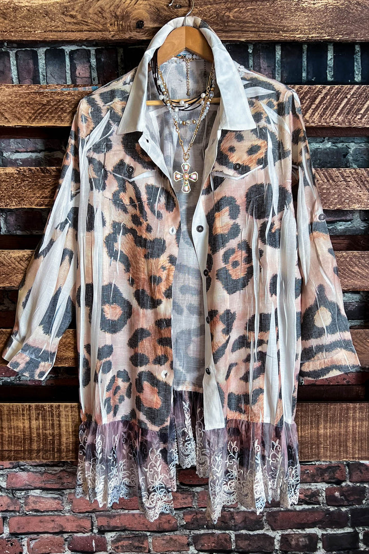 ETERNALLY PERFECT FAB SHIRT JACKET LEOPARD