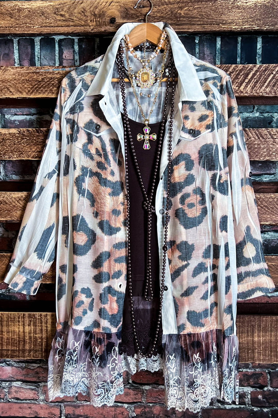 ETERNALLY PERFECT FAB SHIRT JACKET LEOPARD