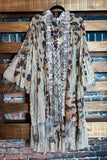 BEYOND BEAUTY LACE KIMONO IN TAUPE & LEOPARD PRINT