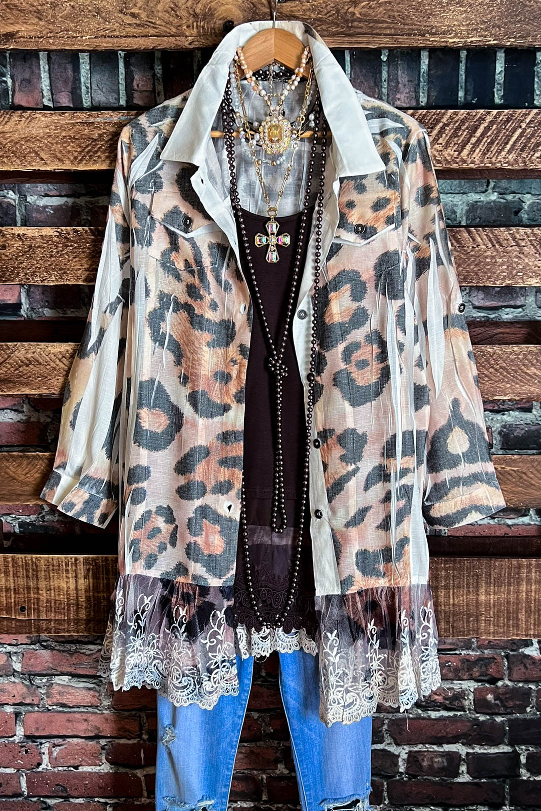 ETERNALLY PERFECT FAB SHIRT JACKET LEOPARD