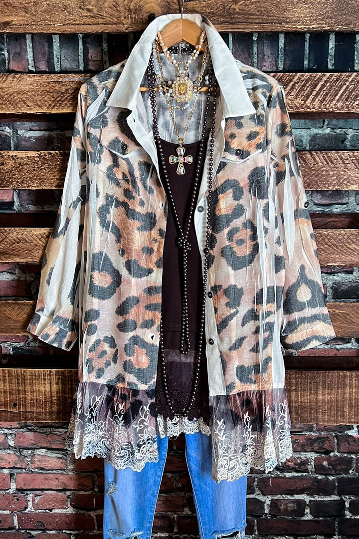 ETERNALLY PERFECT FAB SHIRT JACKET LEOPARD