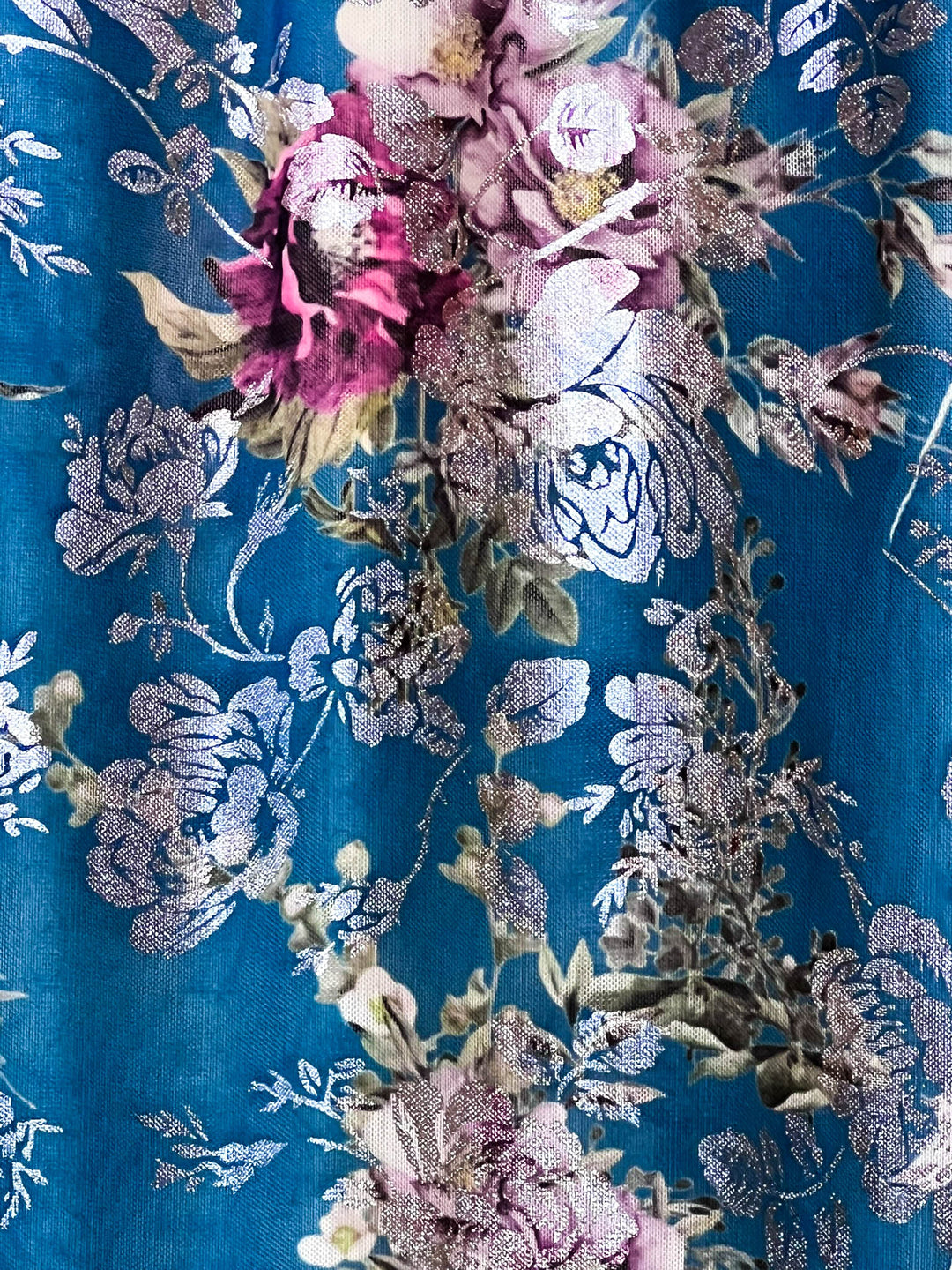 Bring You Joy Maxi Dress Aqua Blue & Multi-Color