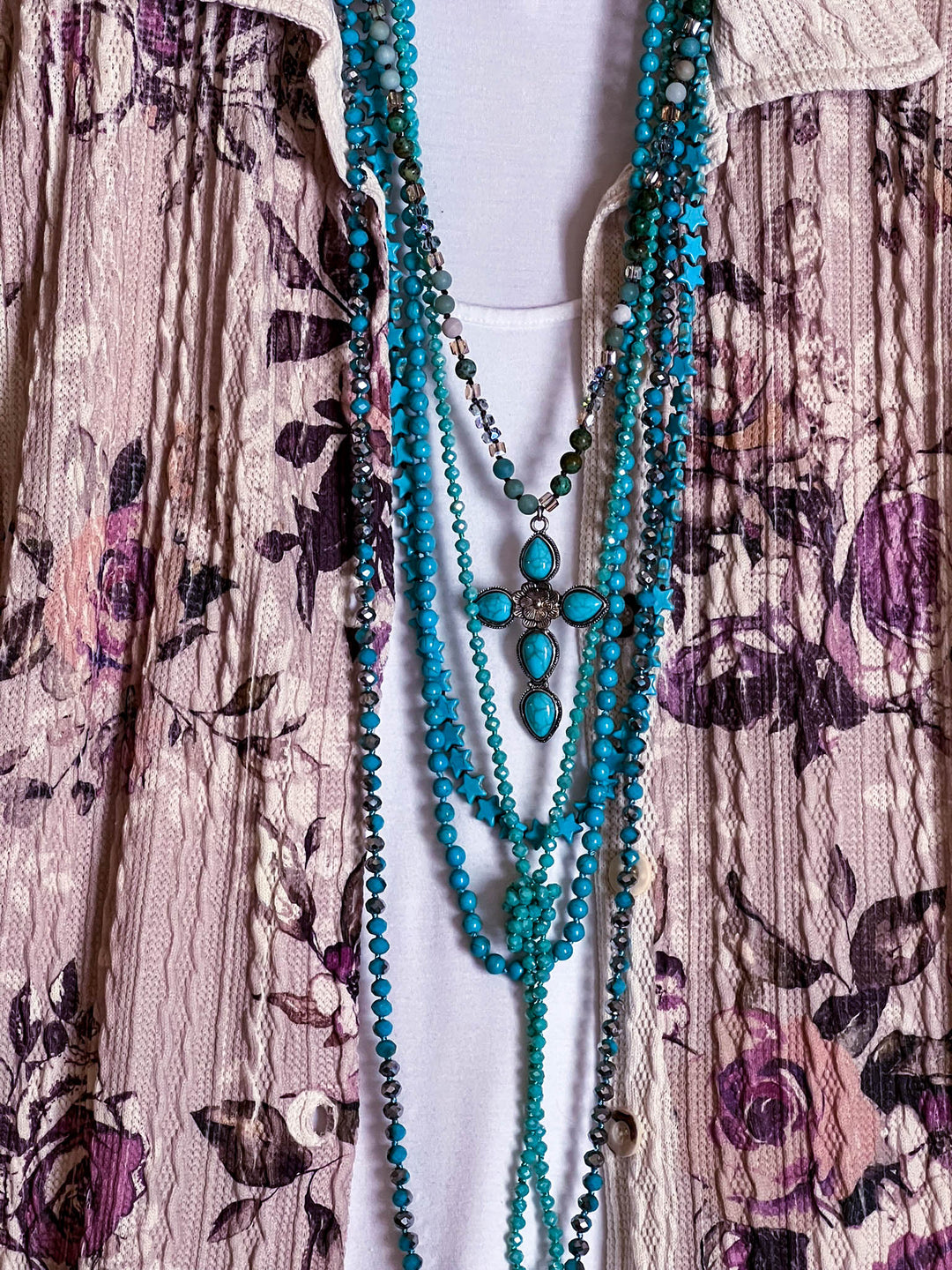 ENCHANTING GARDEN OF LOVE FLORAL LACE JACKET IN MULTI-COLOR