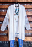 ALWAYS MY SWEETEST LOVE LACE CARDIGAN IN OFF WHITE