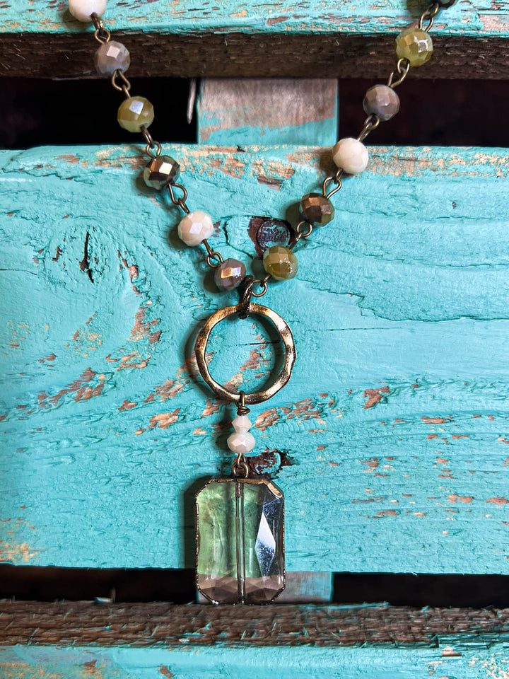 Lunar Phases Crystal Necklace
