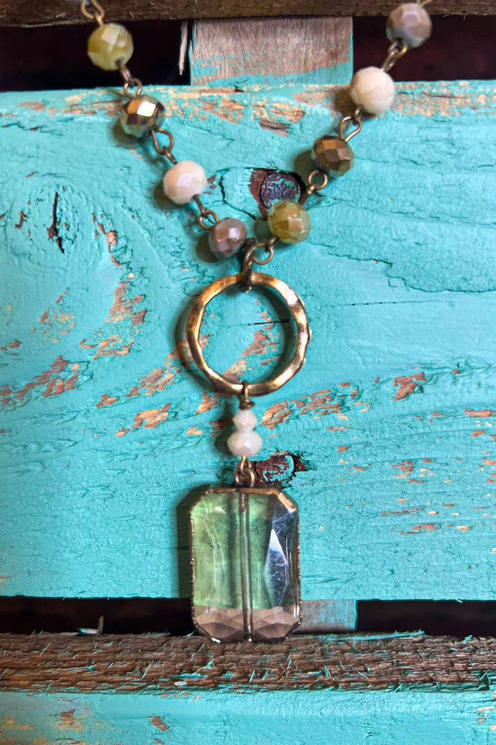 Lunar Phases Crystal Necklace