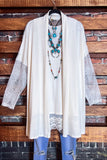 ALWAYS MY SWEETEST LOVE LACE CARDIGAN IN OFF WHITE