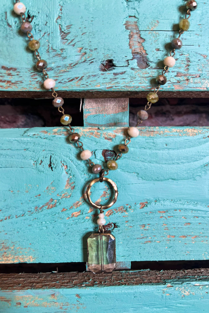 Lunar Phases Crystal Necklace