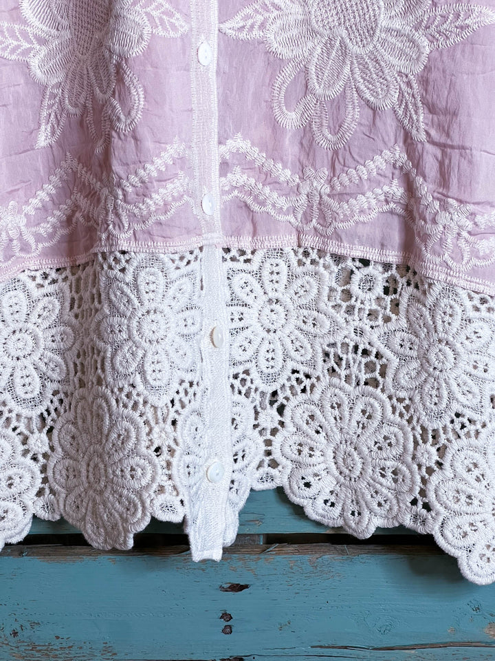 True Love Shirt Tunic in Light Pink