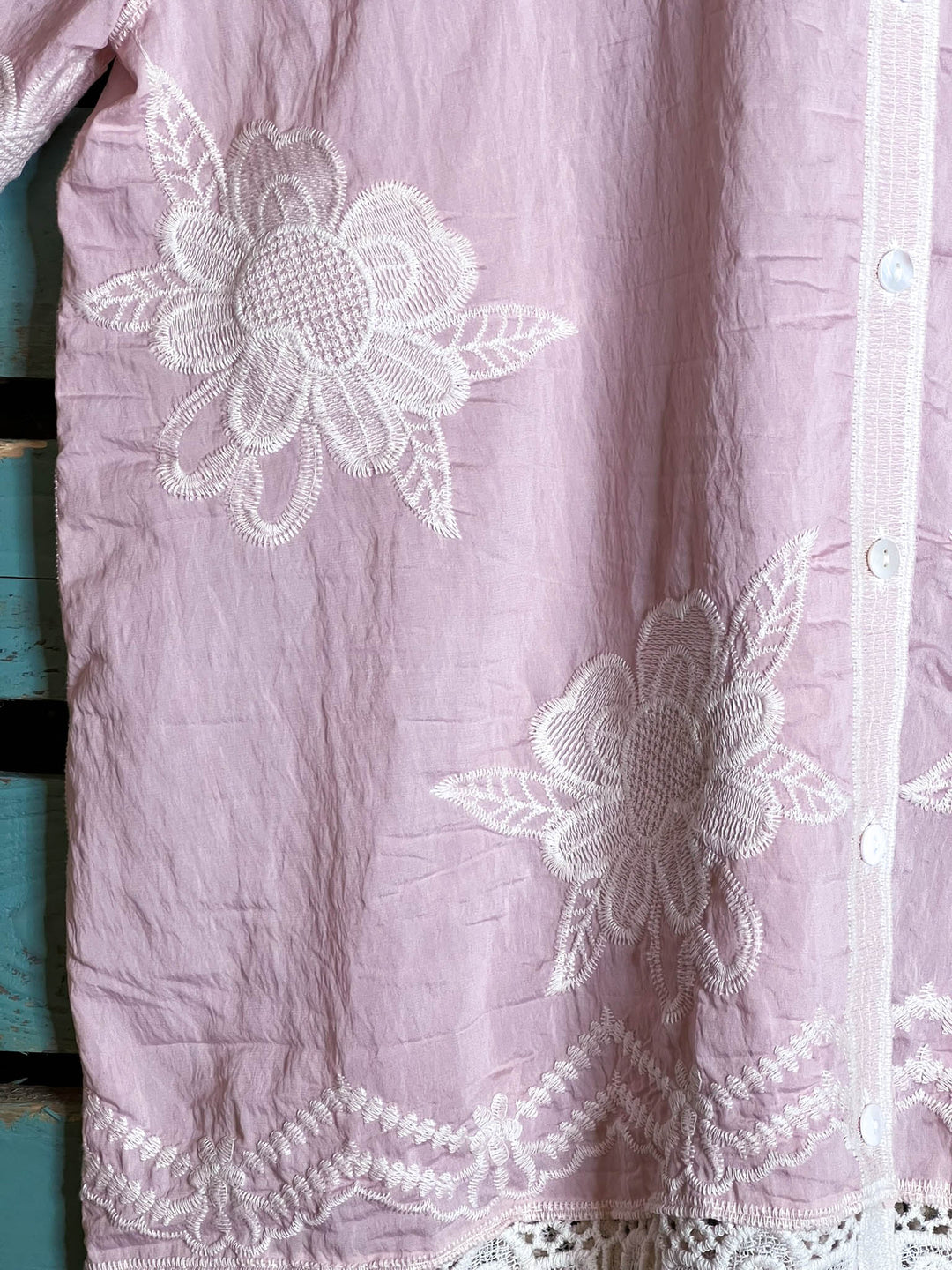 True Love Shirt Tunic in Light Pink