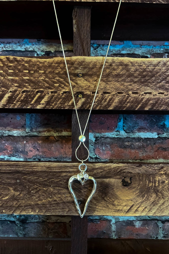 Close To My Heart Earring & Necklace Set in Gold Color