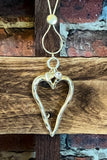 Close To My Heart Earring & Necklace Set in Gold Color
