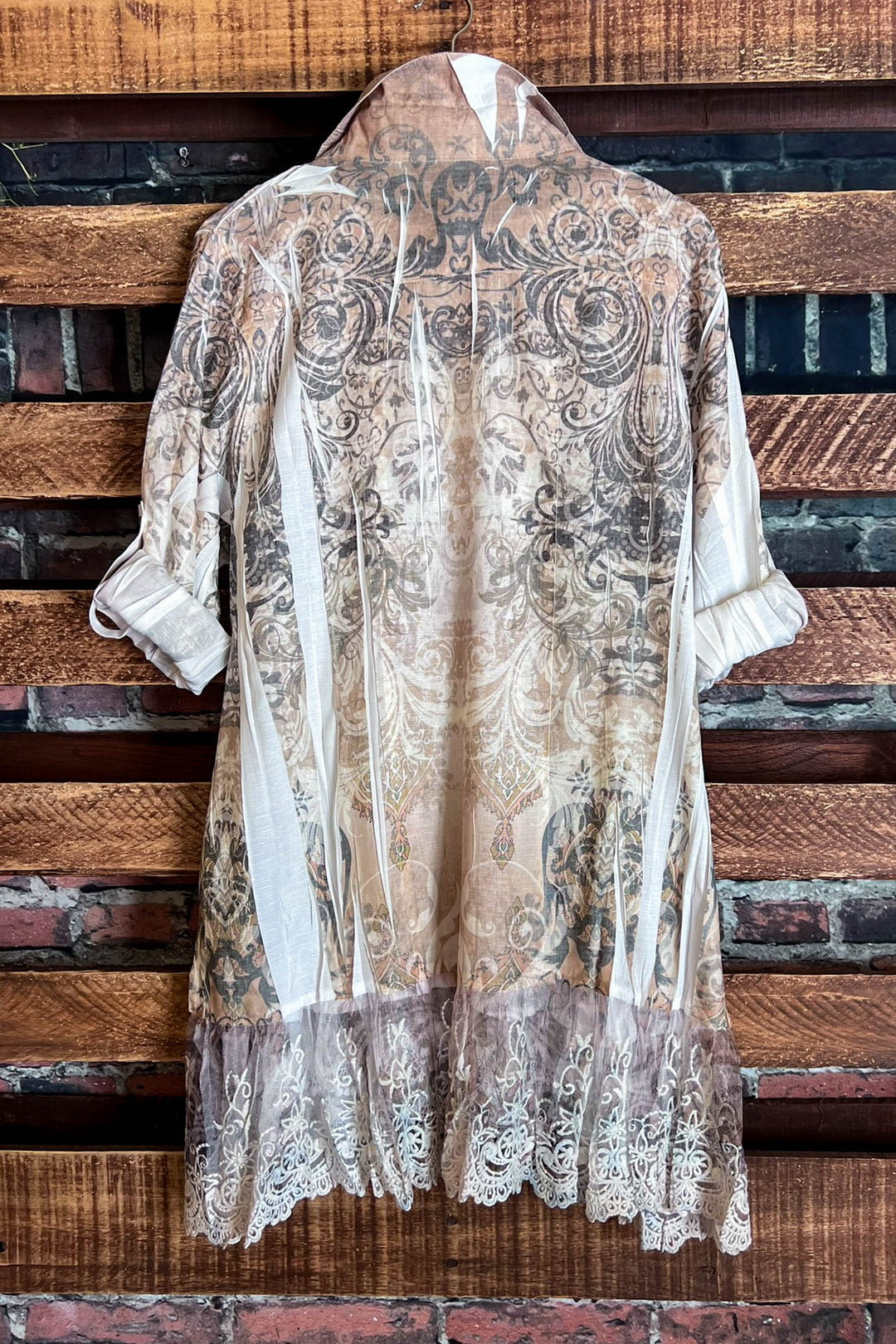 Easy to Admire Charm Fab Jacket in Ivory & Taupe