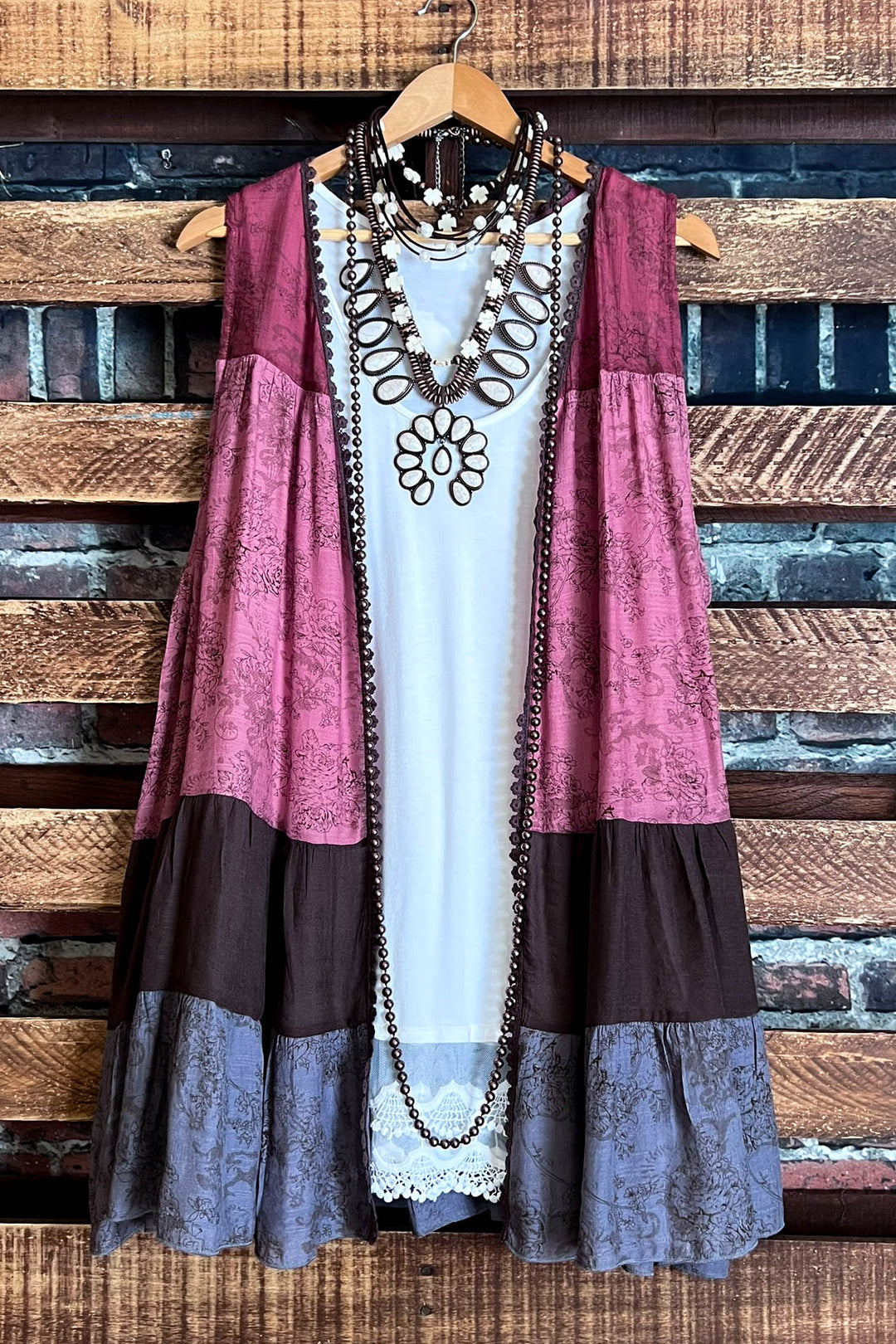 IT ALL BEGINS WITH LOVE BRICK & MULTI-COLOR VEST