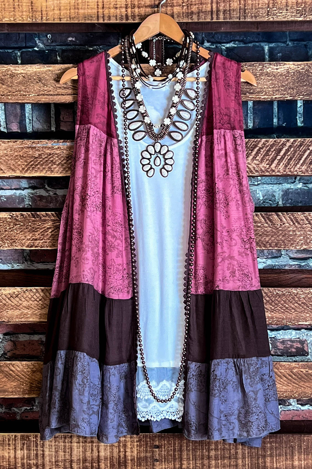 IT ALL BEGINS WITH LOVE BRICK & MULTI-COLOR VEST