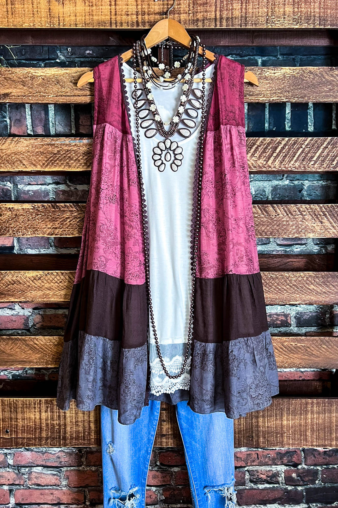 IT ALL BEGINS WITH LOVE BRICK & MULTI-COLOR VEST