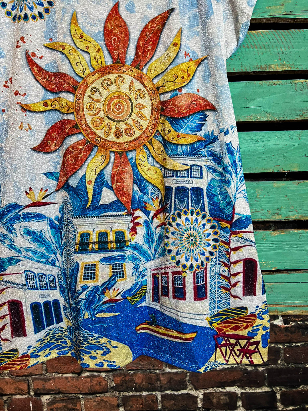 The Sun Fab Dress Long Tunic in White - Made in Italy
