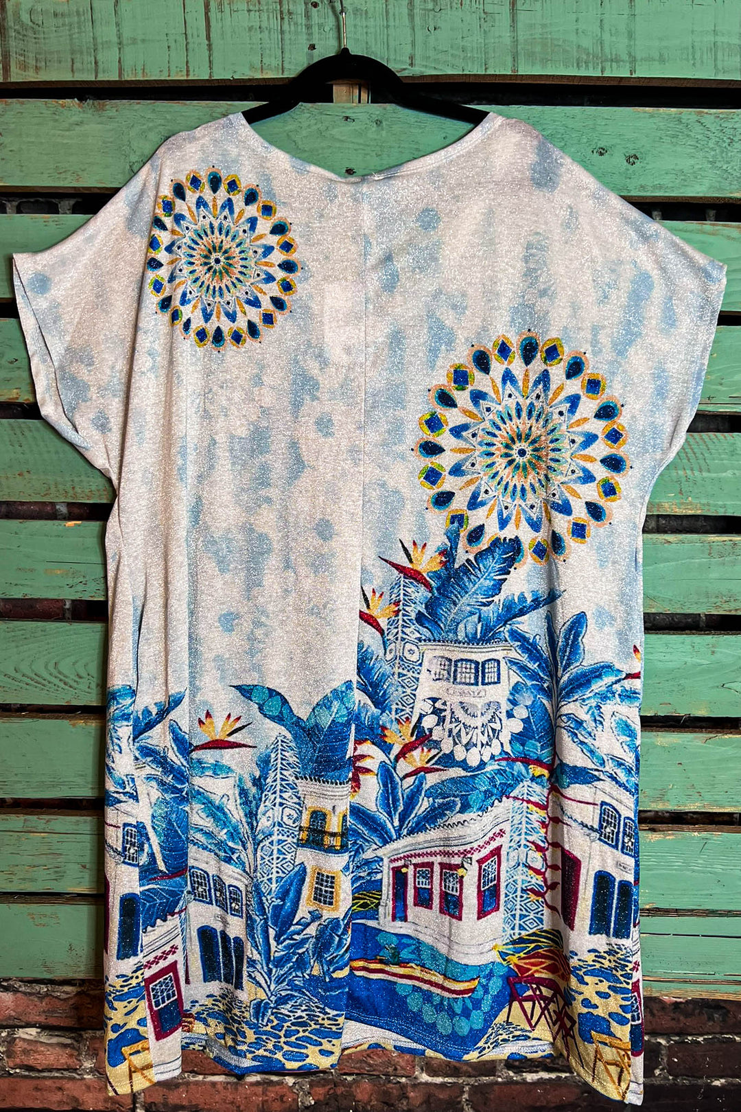 The Sun Fab Dress Long Tunic in White - Made in Italy