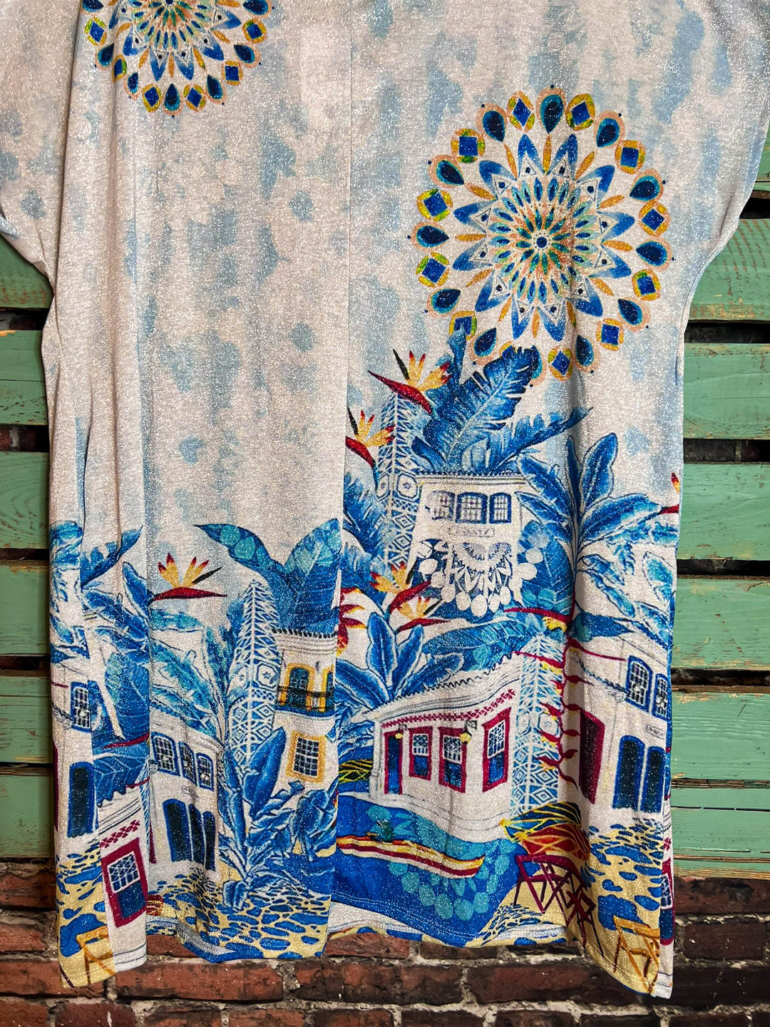 The Sun Fab Dress Long Tunic in White - Made in Italy