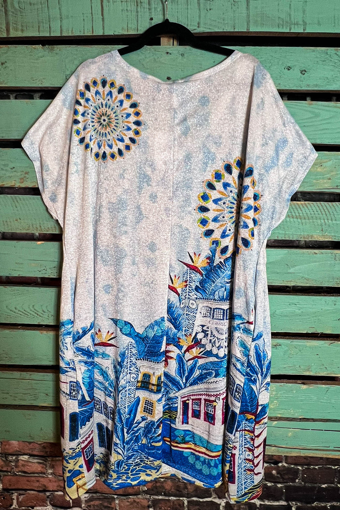 The Sun Fab Dress Long Tunic in White - Made in Italy