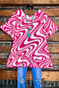 2X-4X SIZE - CELEBRATE THE MOMENT TOP IN PINK & WHITE -----------SALE