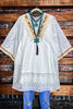 6-20 SIZE - LACE WHITE DRESS COVER UP TUNIC ---------SALE