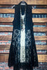 NEVER OUT OF STYLE BLACK LACE & DEMIN VEST