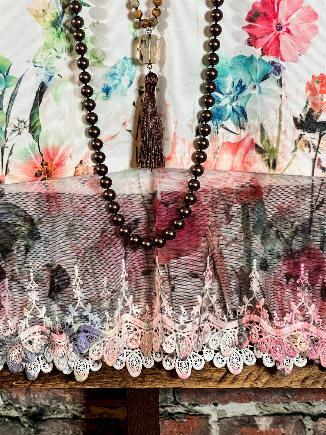 Season of Love Floral Slip Dress Extender Top Multi-Color