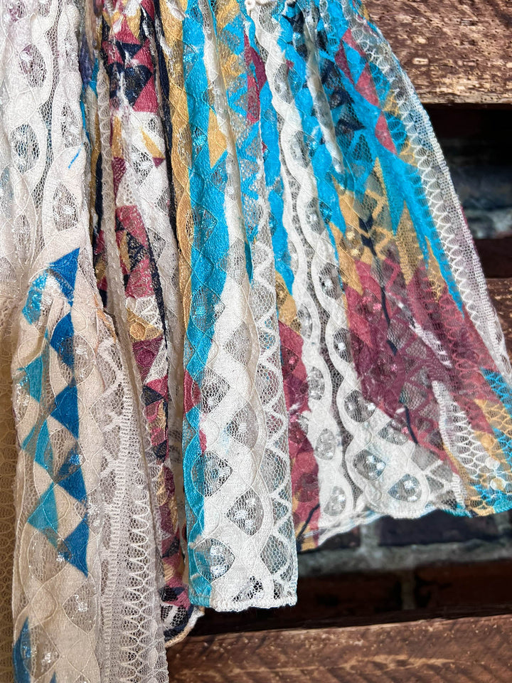 Nashville Diva Teal Lace Cardigan Duster