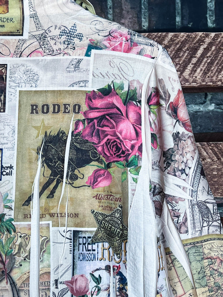 Always Stunning Delicate Sparkle Sequin Multicolor Fab Blouse