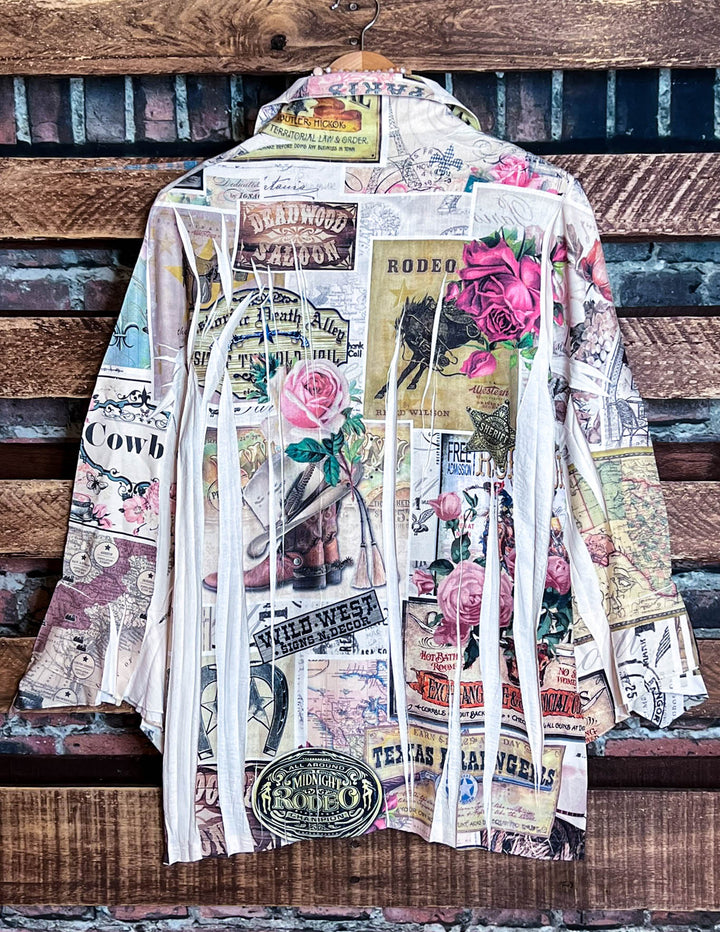 Always Stunning Delicate Sparkle Sequin Multicolor Fab Blouse