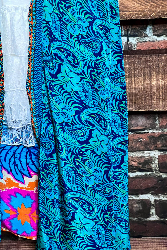 DELIGHTFUL DAYS LIGHTWEIGHT KIMONO DUSTER MULTI-COLOR