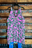 20-24 SIZE - SUNSET PALMS DRESS PINK ----------SALE