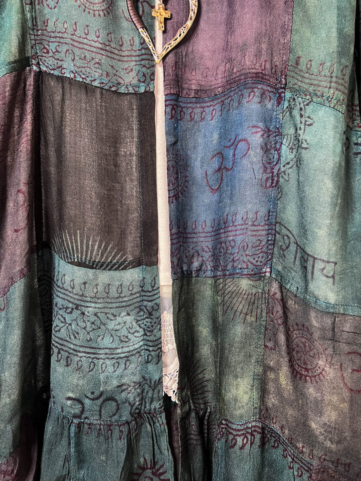 Light Spirit Patchwork Kimono Jacket Multi-Color