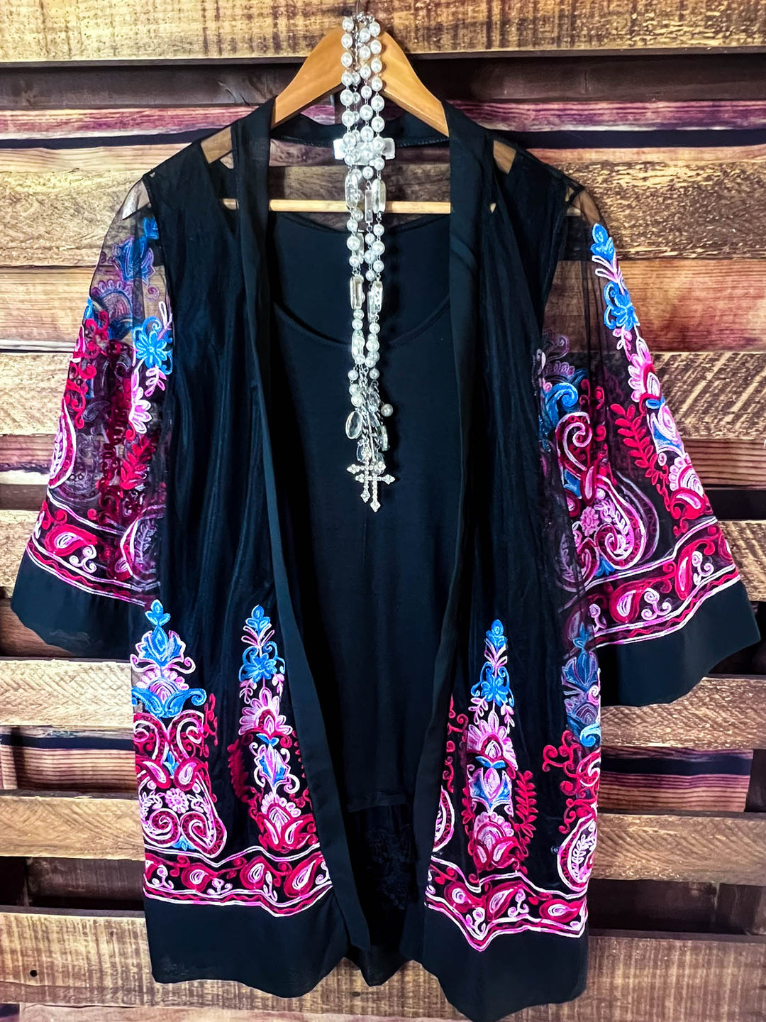 An Absolute Treasure Embellished Duster Kimono