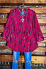 Positive Attitude Fab Blouse In Magenta