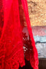 ALWAYS BE ADORABLE  RED LACE EMBROIDERED SLIP DRESS TOP