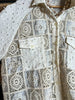 ANY EVENT STUNNING BEIGE LACE SHIRT JACKET