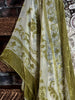 LA VIE BOHEME OLIVE VELVET BURNOUT KIMONO