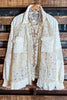 ANY EVENT STUNNING BEIGE LACE SHIRT JACKET