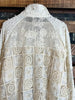 ANY EVENT STUNNING BEIGE LACE SHIRT JACKET