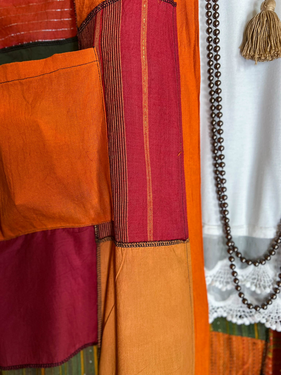 The Power of Joy Boho Patchwork Kimono Multi-Color