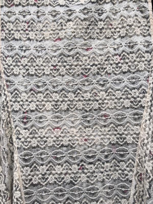 D'AMORE DREAM LACE ASYMMETRIC VEST IN BEIGE